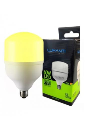 Lampada Led Bulbo 40W Multitensão 30000k Lumanti