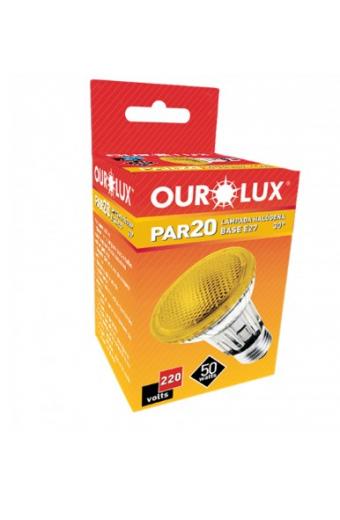 Lampada PAR20 220V 50W Amarela Ourolux