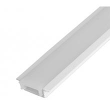 Perfil Led Embutir Branco 1.7cm x 7mm Barra 2M Embuled