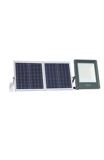 Refletor Led Solar Philips 30W 5700k c/Painel Solar IP66