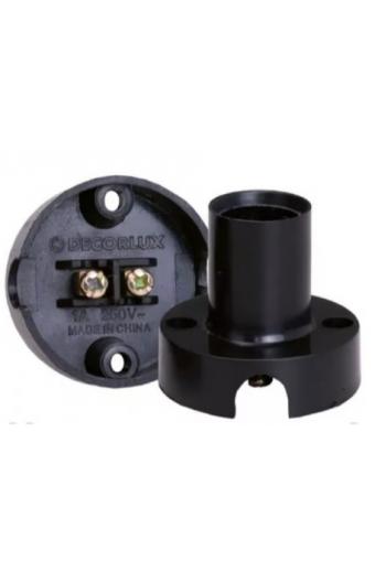 Soquete Mignon E14 Com Base Preto