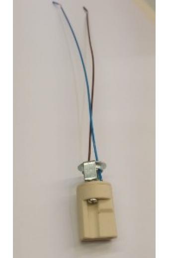 Soquete G9 Halopin C/ Fio azul e Vermelho 