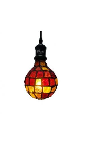 Lampada Led Filamento Tiffany Vermelho /Amarelo 4w G128 2200K 