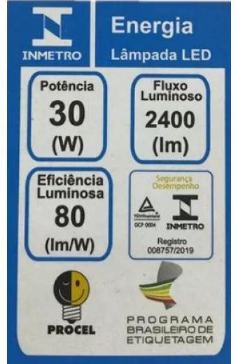 Lampada Led Bulbo 30W 4000k Branco Neutro Multitensão LLUM