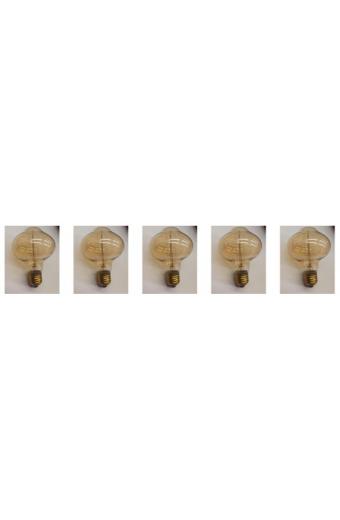 Lampada Vintage GMH L80 Perfume Filamento Espiral 110V 40W – KIT COM 5