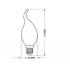 Lampada Led Filamento Vela E14 3000k 3w Eglo