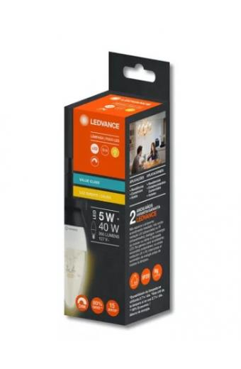 Lampada Led Filamento Vela Dimerizável E14 2700k 5w Ledvance