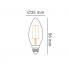 Lampada Led Vintage Vela E12 2400K 4W 2400K Opus