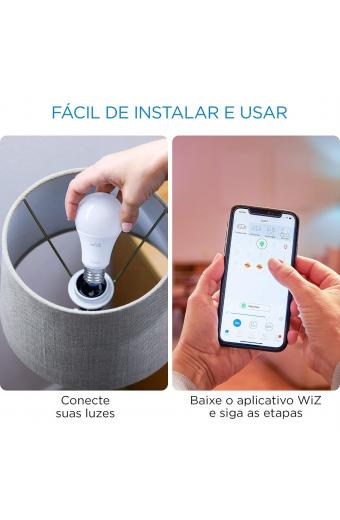 Lampada Led Bulbo Smart Inteligente Wi-Fi 8.8w  WIZ Philips 110V P/ Alexa 